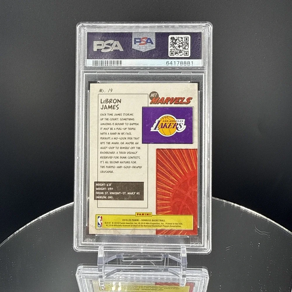 2019-20 Panini Donruss - Net Marvels LeBron James #19 PSA 10 Gem Mt